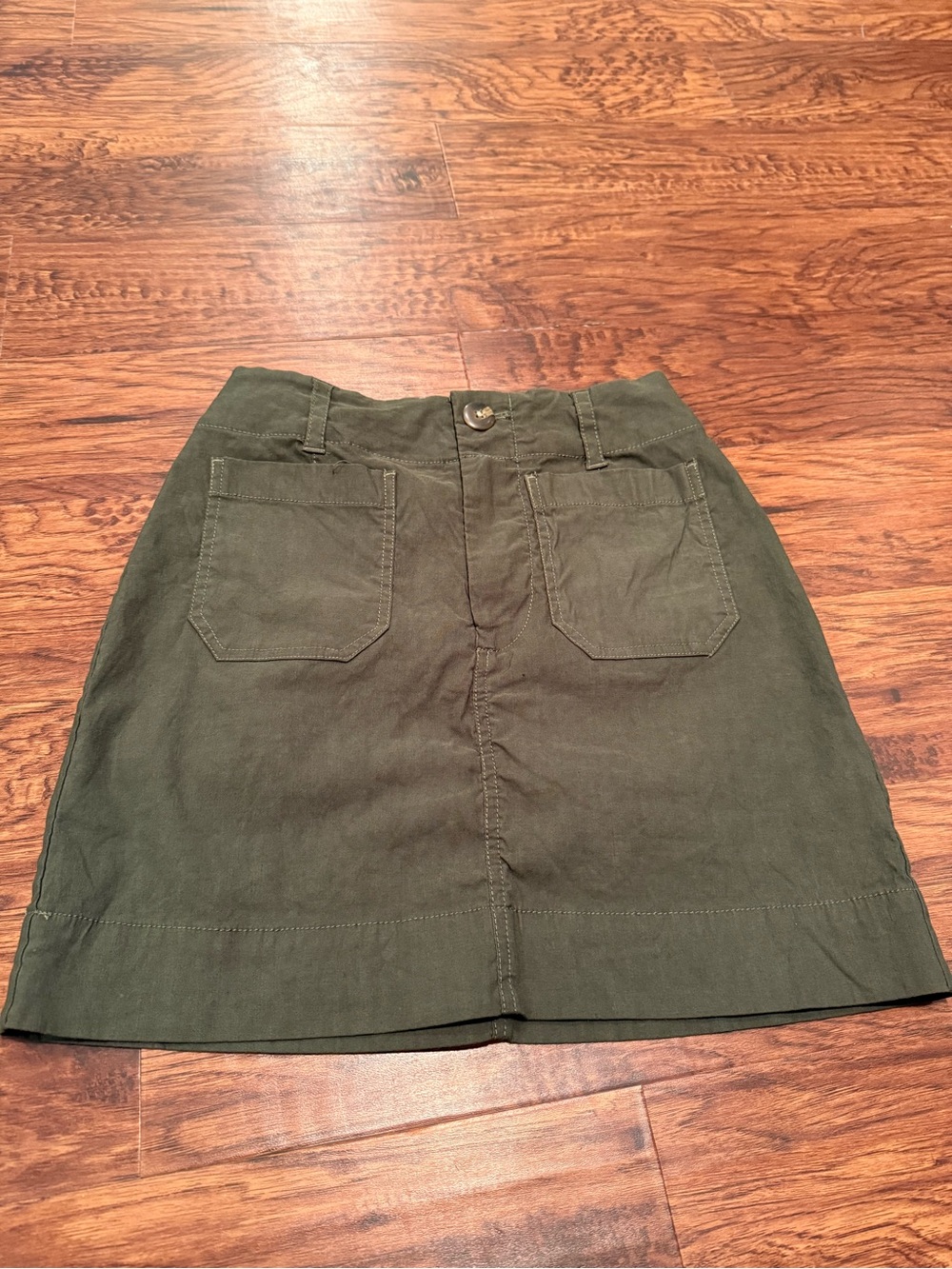 Anthropologie Maeve Army Green Mini Skirt XS - Picture 2 of 8